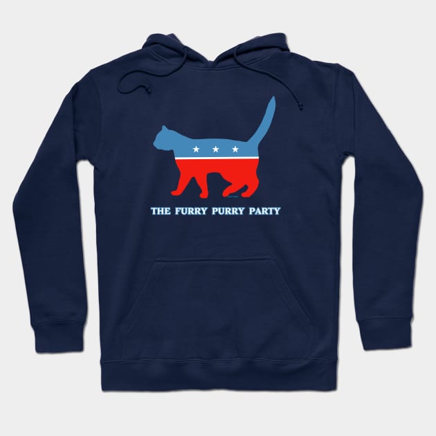 The Furry Purry Party aka the house cat party Hoodie by FanboyMuseum